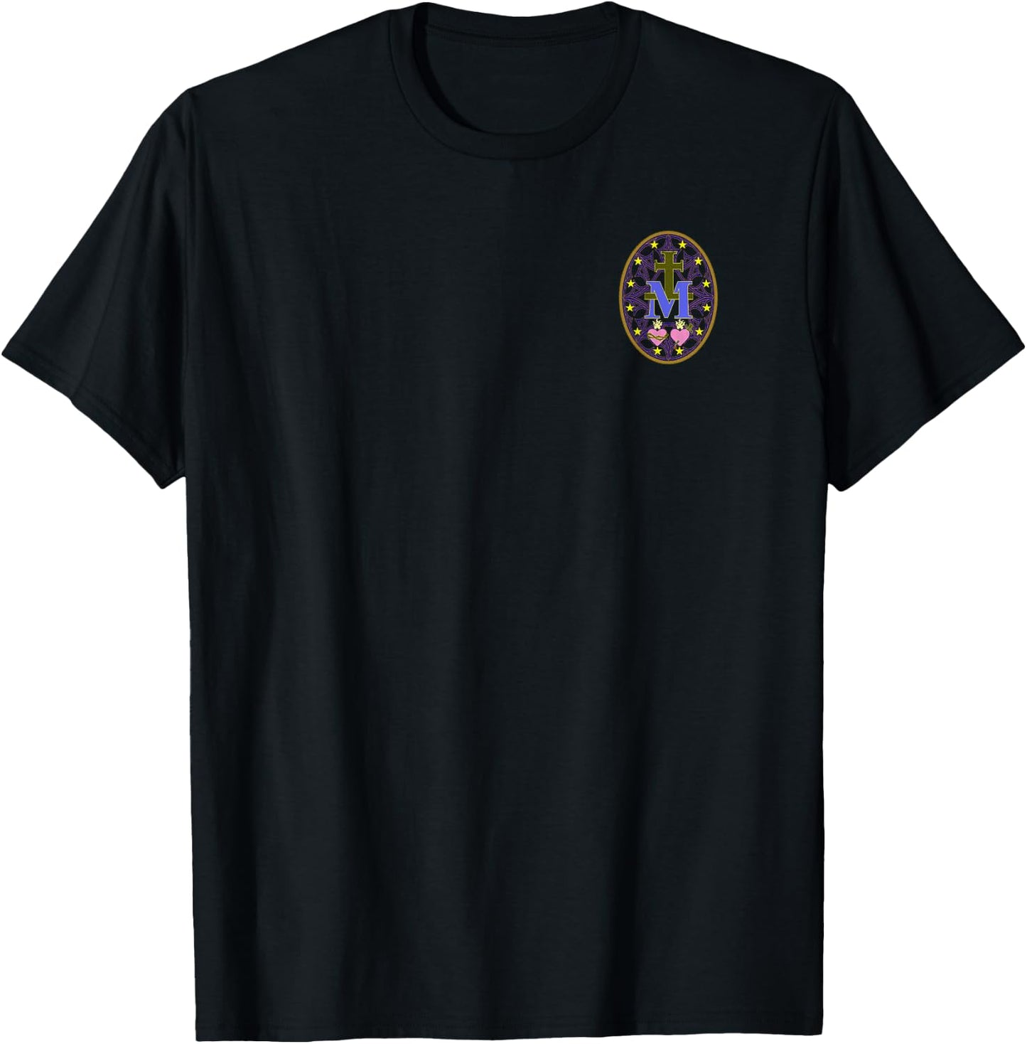 Miraculous Medal- Catholic Medal 001 T-Shirt - T-Shirt | Black