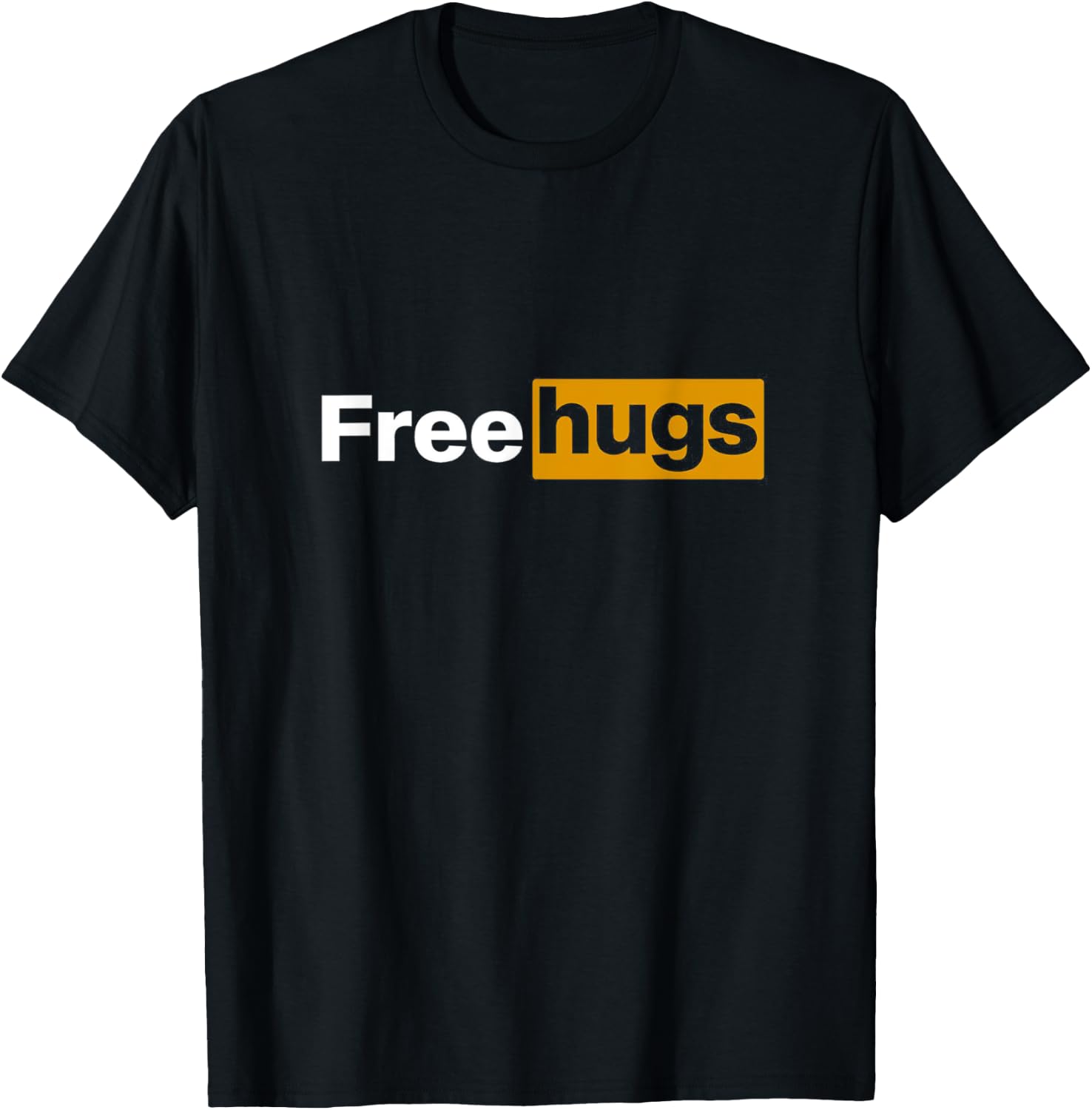 Free Hugs Love Hub Logo Funny Geek Nerd Party Gift T-Shirt - T-Shirt | Black
