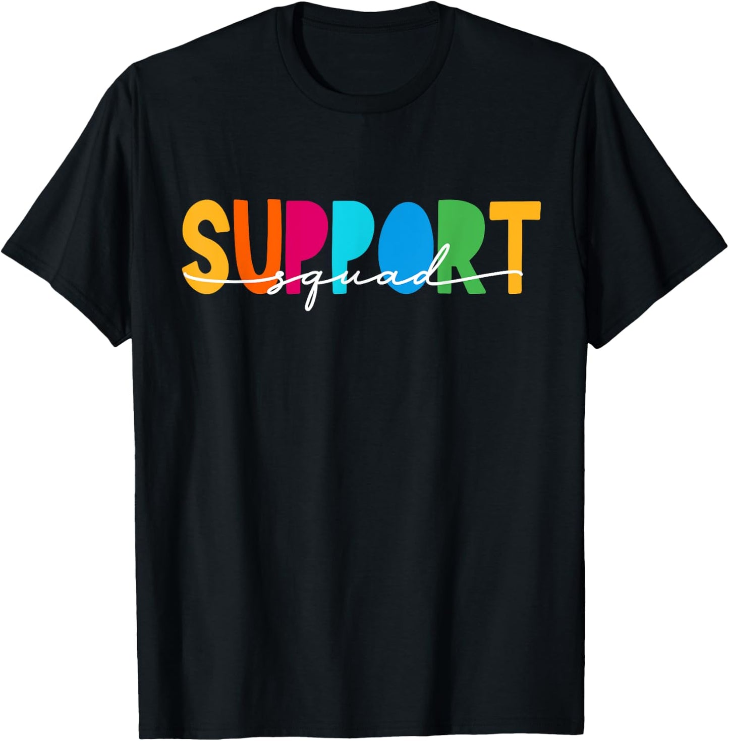 School Support Services Team Teacher Support Squad Women T-Shirt - T-Shirt | Black