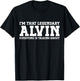 Alvin Personal Name Funny Alvin T-Shirt - T-Shirt | Black