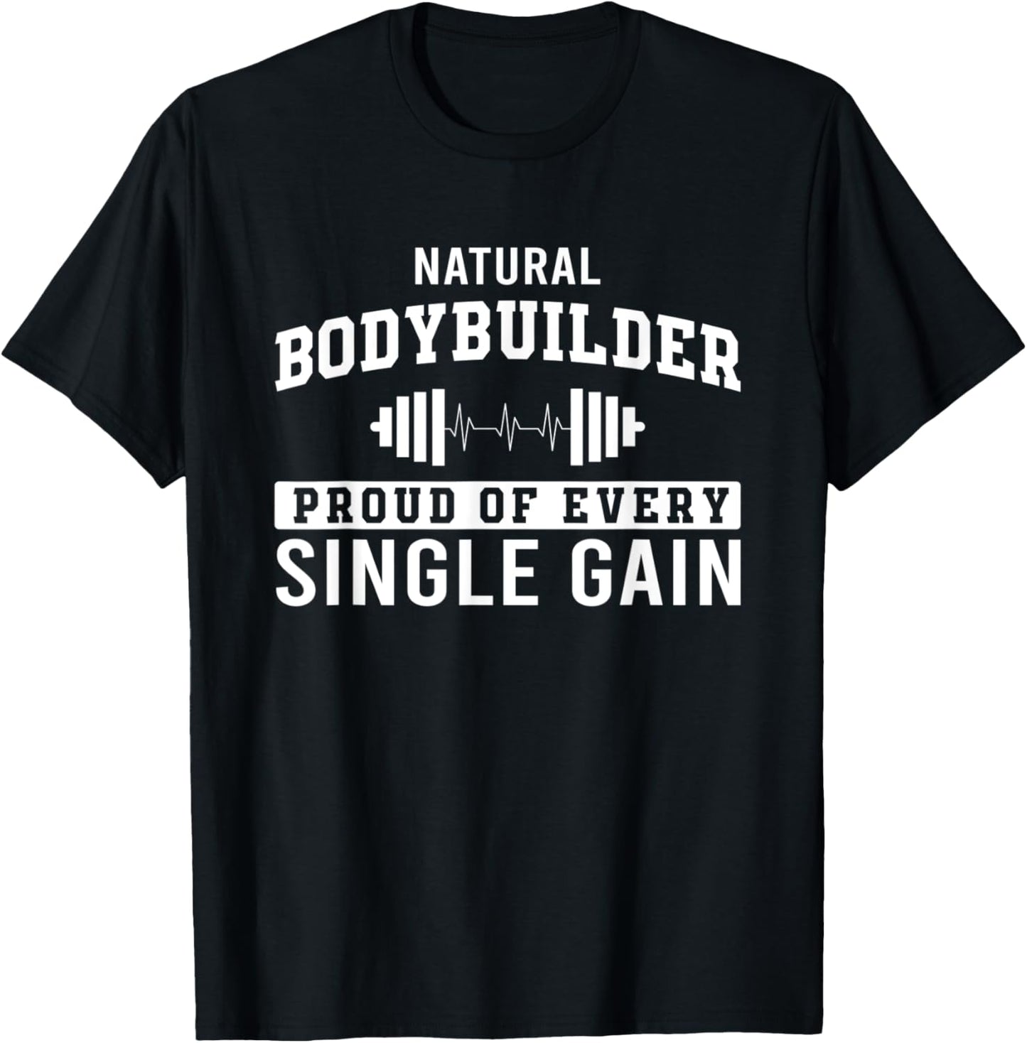 Funny all natty workout for weightlift natural bodybuilder T-Shirt - T-Shirt | Black