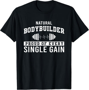 Funny all natty workout for weightlift natural bodybuilder T-Shirt - T-Shirt | Black