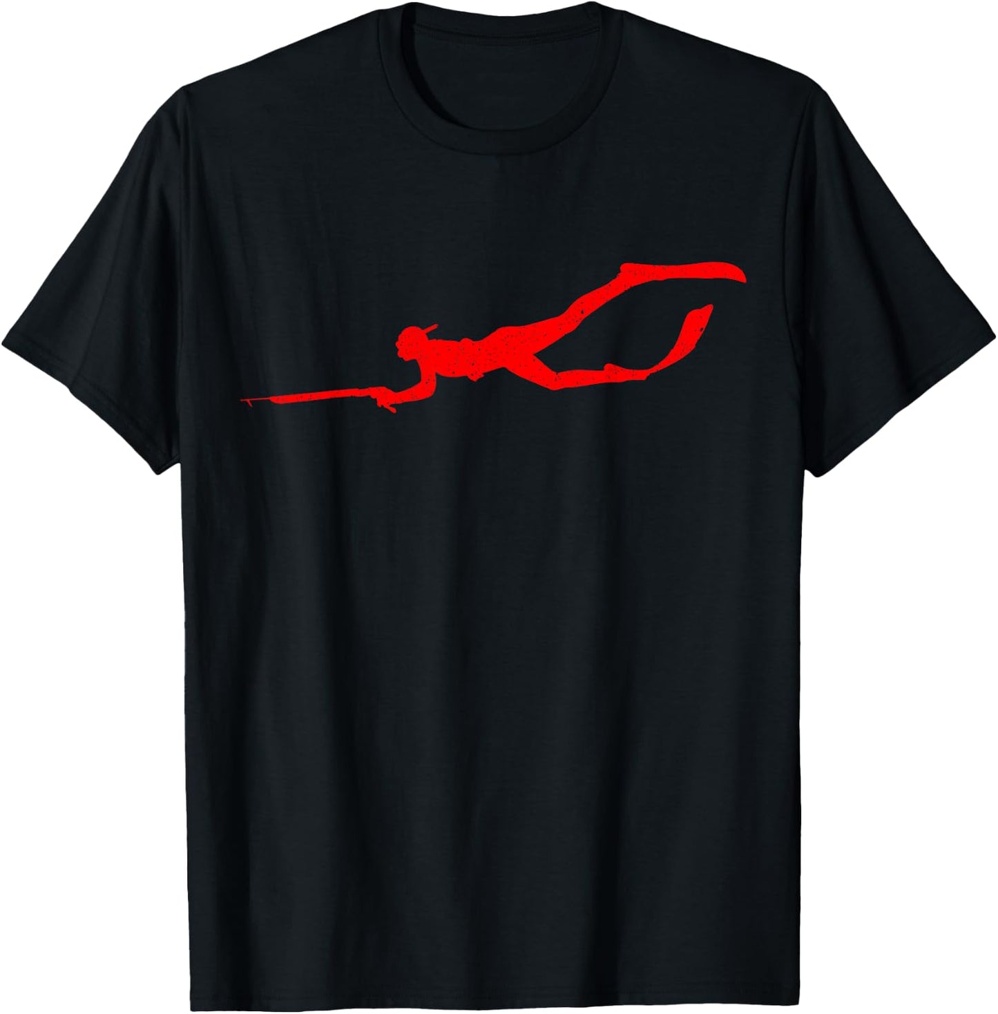 Spearfishing Spear Diving Spearfisherman Hunting Water Sport T-Shirt - T-Shirt | Black