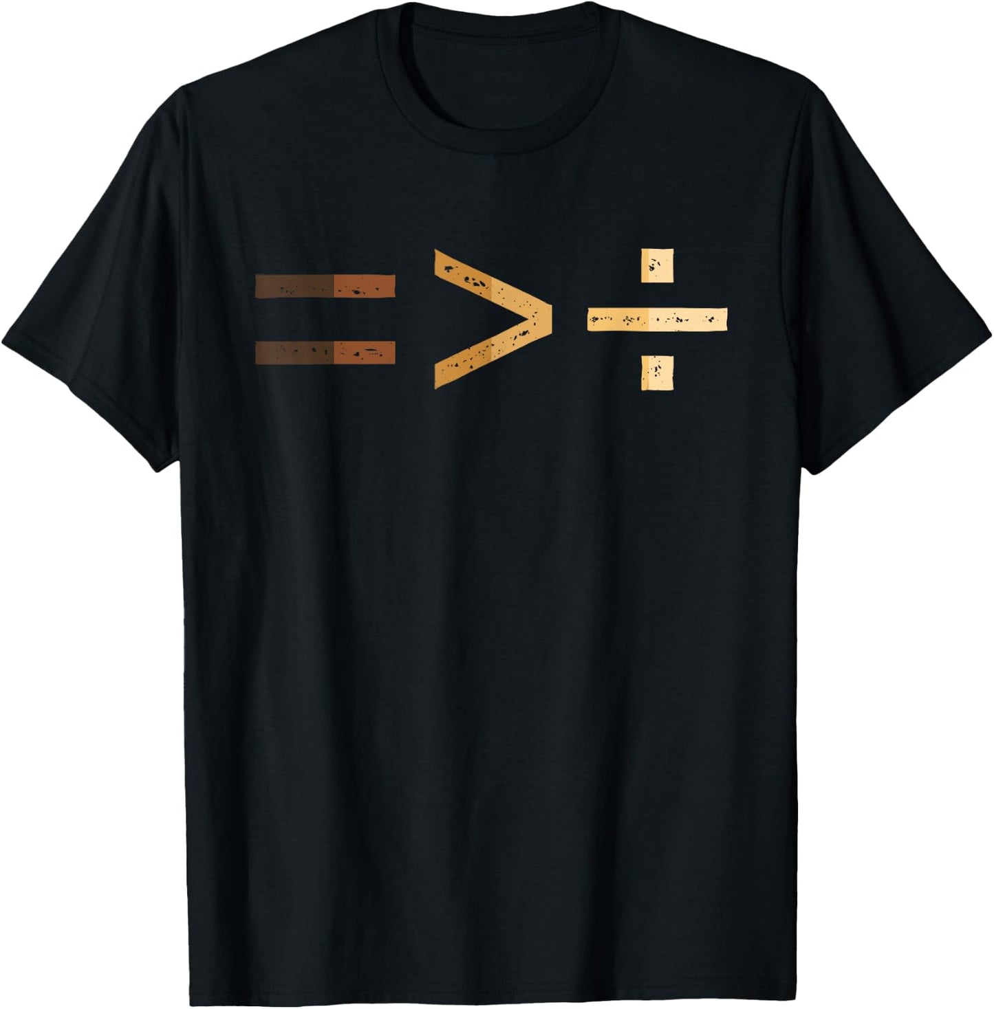 Equality Is Greater Than Division Black History Month Math T-Shirt - T-Shirt | Black