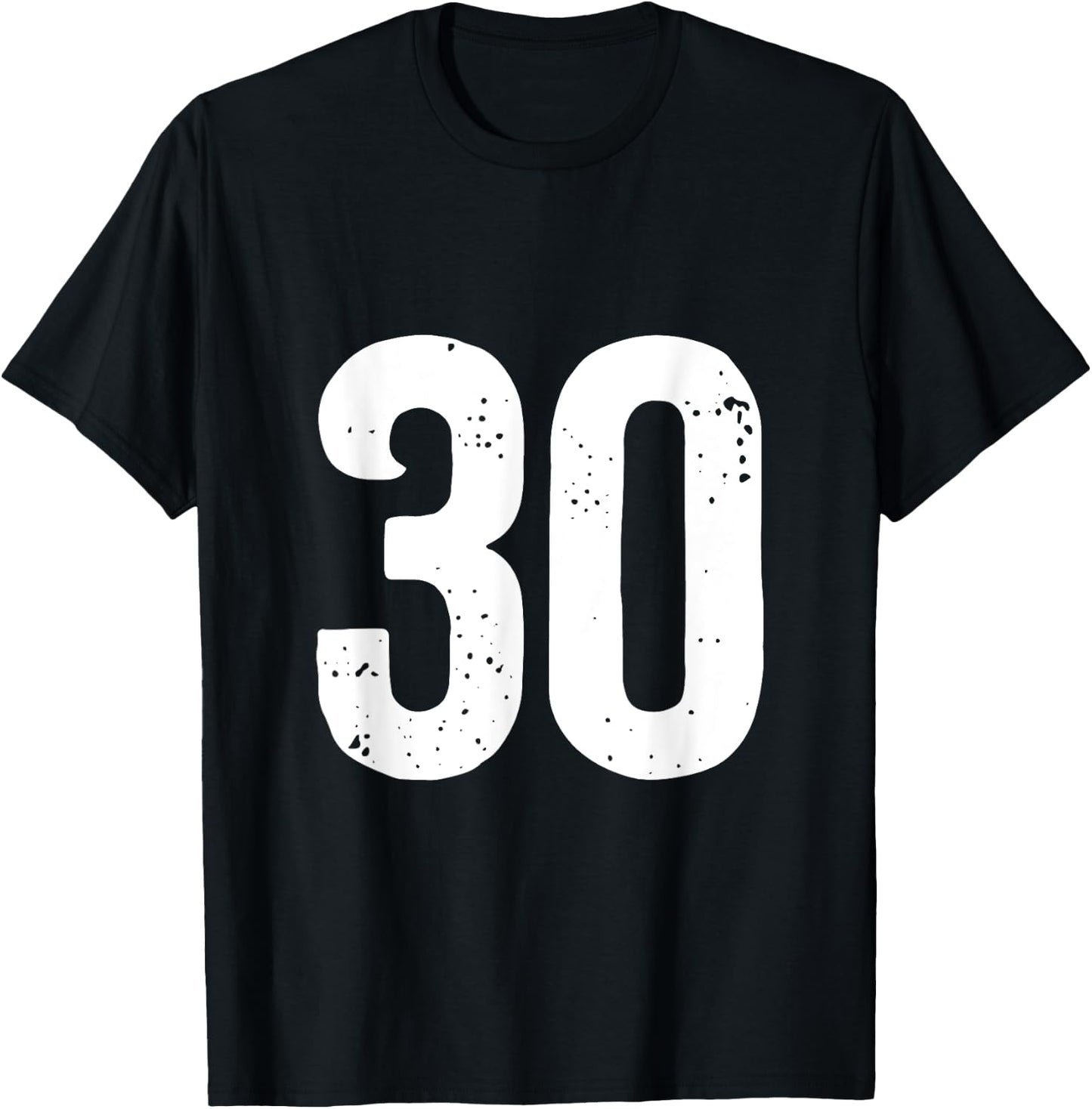 Number 30 T-Shirt - T-Shirt | Black