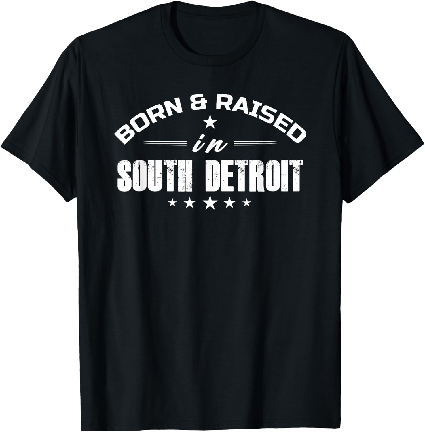 Born and Raised In South Detroit Born Apparel Men Women T-Shirt - T-Shirt | Black