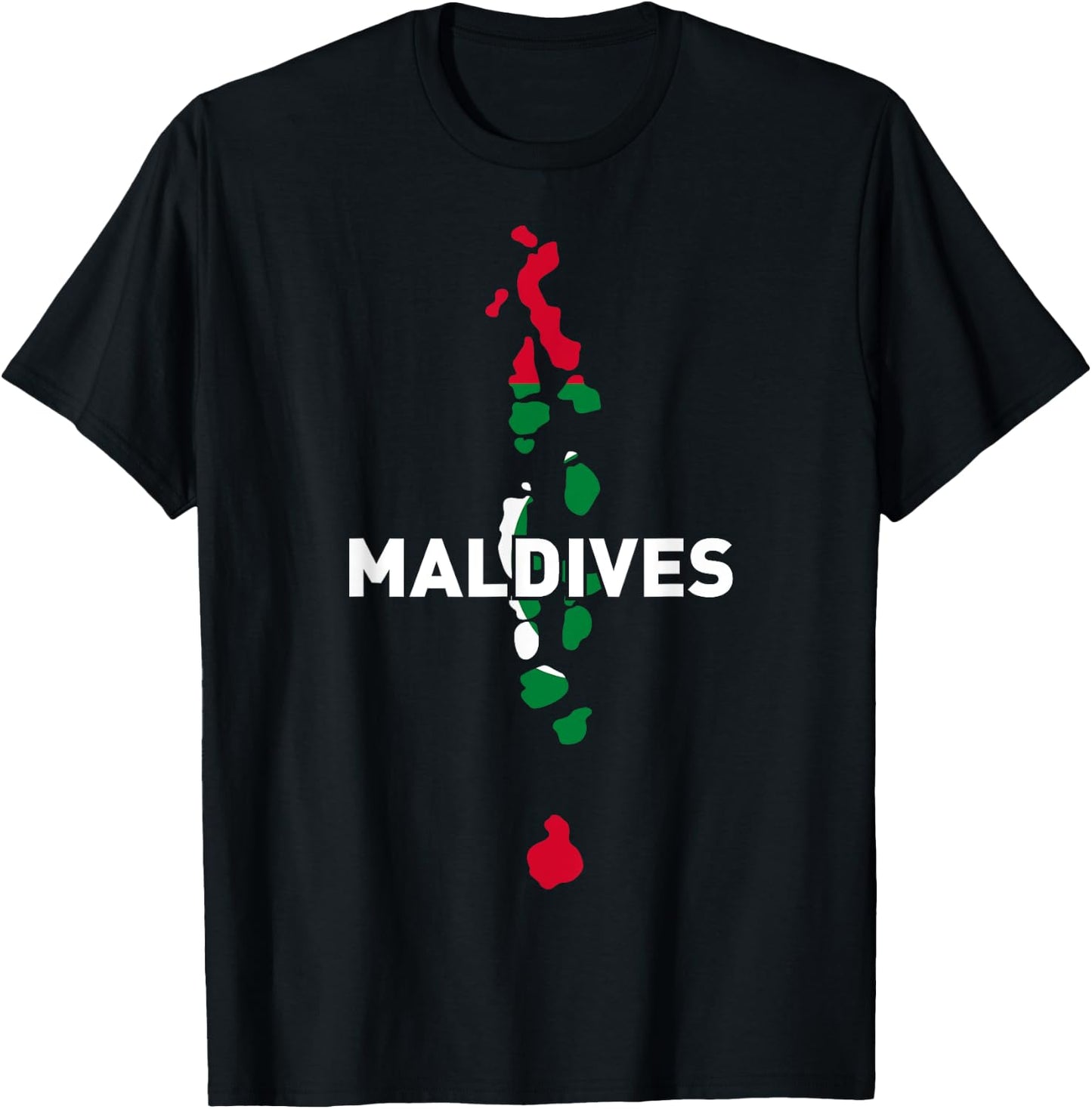 Proud Family and Patriotic Flag of Country Maldives T-Shirt - T-Shirt | Black