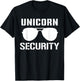 Halloween Dad Mom Daughter Adult Costume, Unicorn Security T-Shirt - T-Shirt | Black