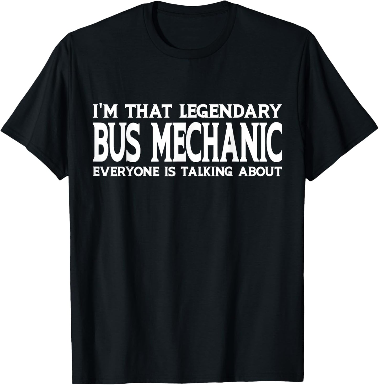 Bus Mechanic Job Title Employee Funny Worker Bus Mechanic T-Shirt - T-Shirt | Black