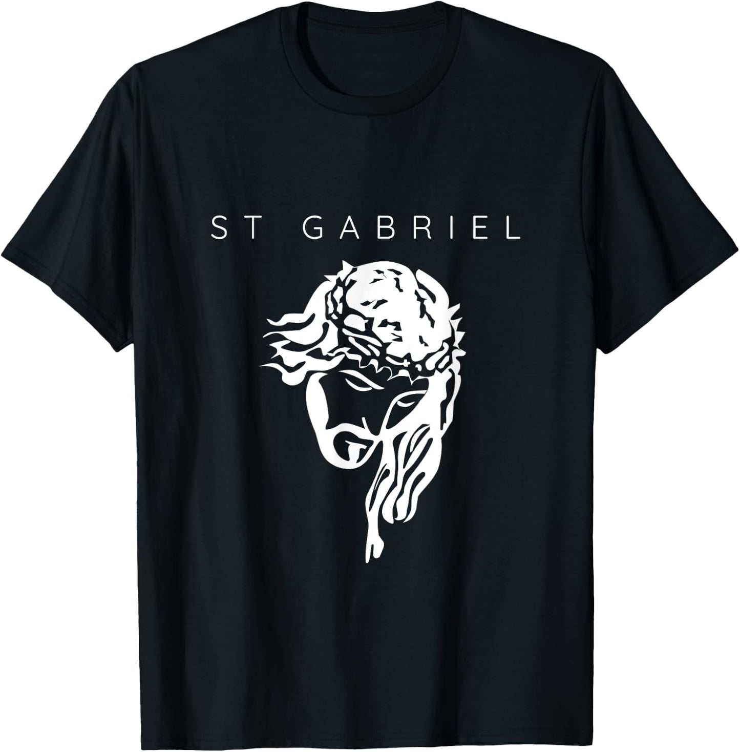 Saint Gabriel the Archangel Traditional Catholic Prayer T-Shirt - T-Shirt | Black