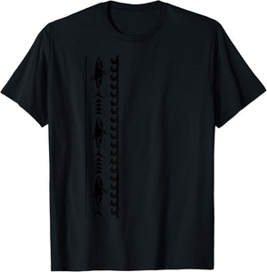 Shark Pattern New Zealand Symbol Haka Culture Maori Tribal T-Shirt - T-Shirt | Black