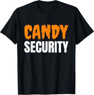 Candy Security Halloween Trick Or Treat T-Shirt - T-Shirt | Black