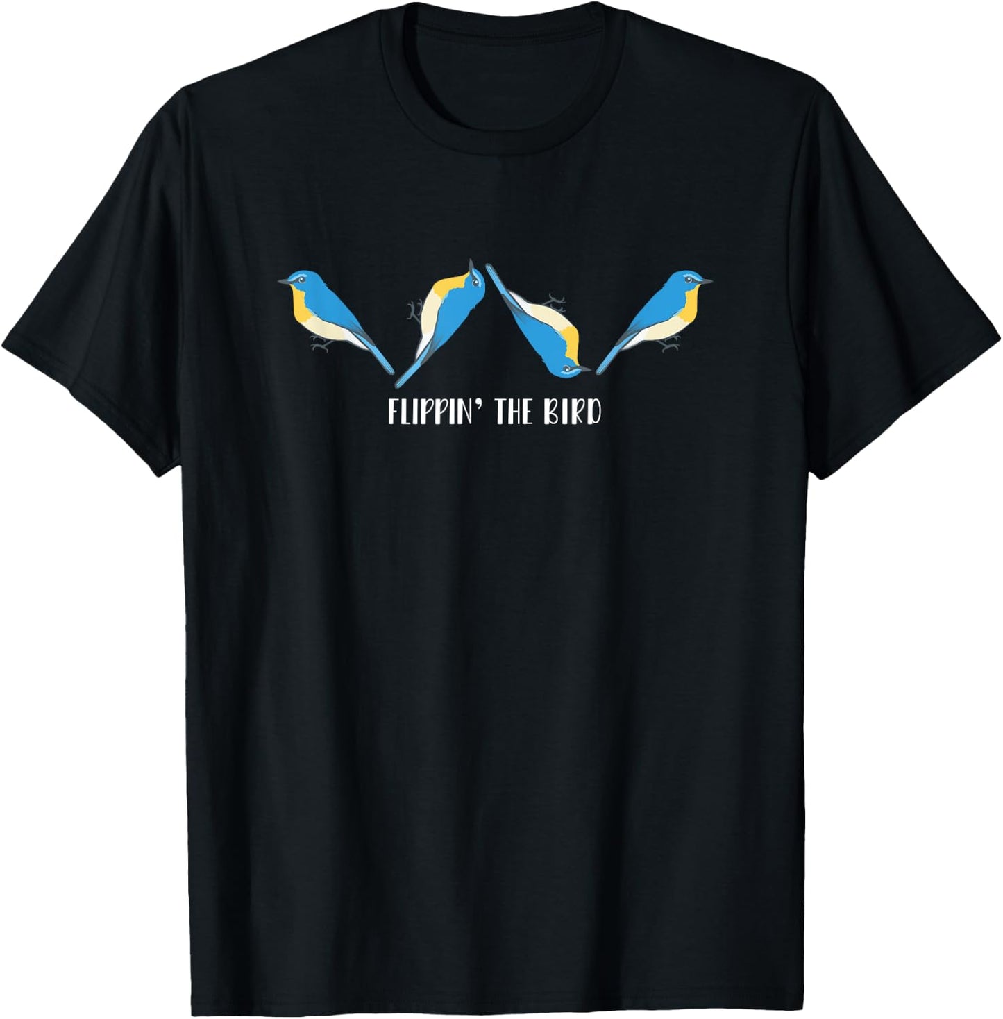 Flippin' the Bird T-Shirt - T-Shirt | Black