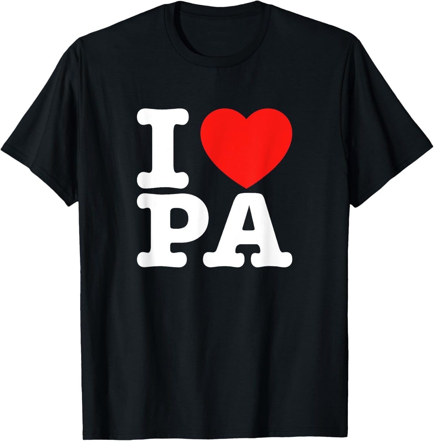 I Love Pennsylvania Shirt | I Heart PA T-Shirt - T-Shirt | Black