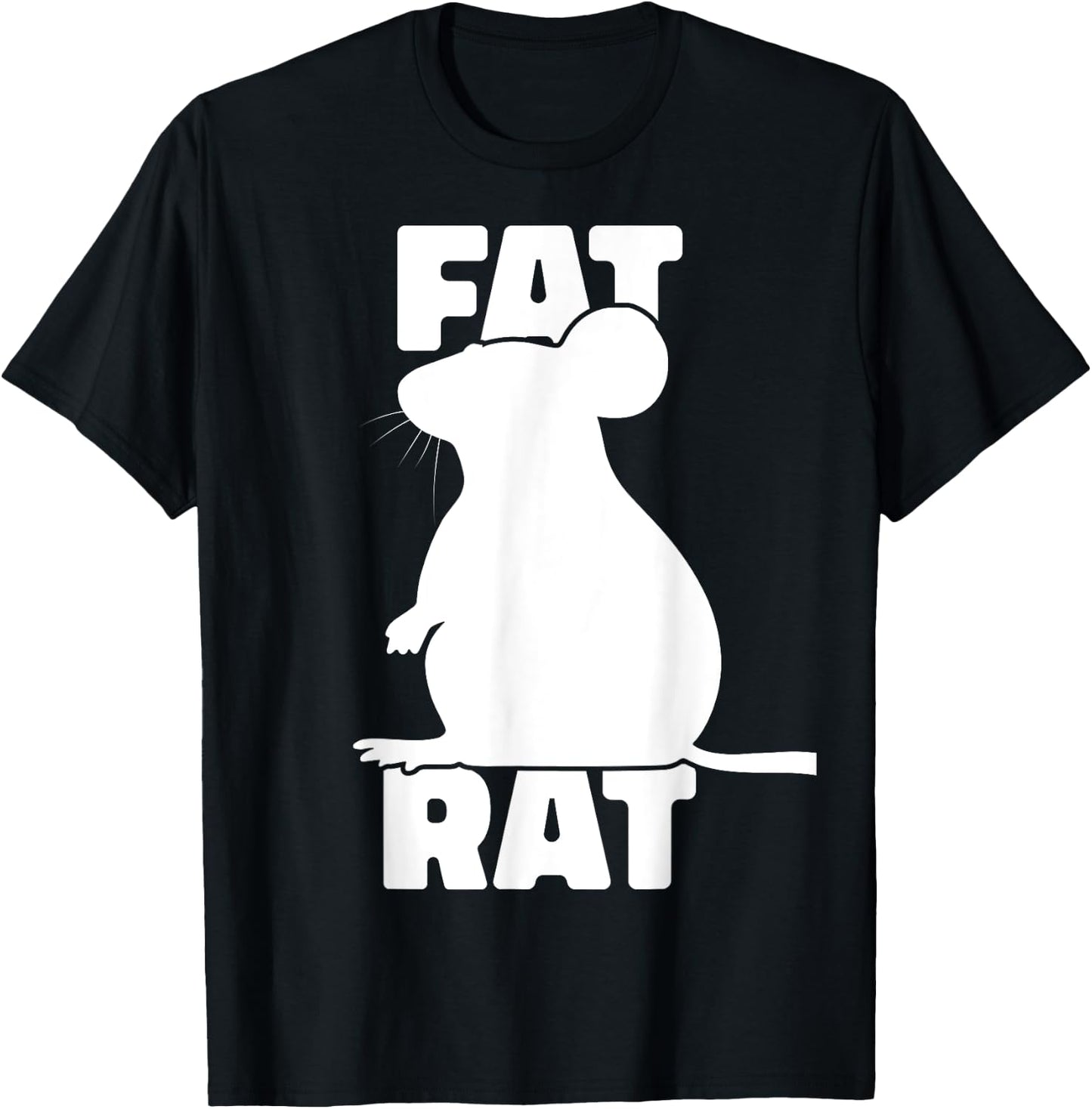 Fat Rat Funny Rat Saying Big Fancy Rats Pet Rat T-Shirt - T-Shirt | Black