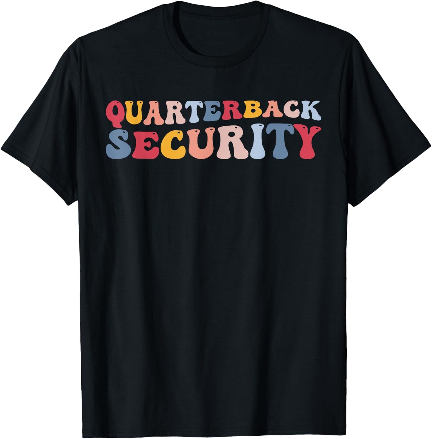 Quarterback Security Offensive Lineman Football T-Shirt - T-Shirt | Black