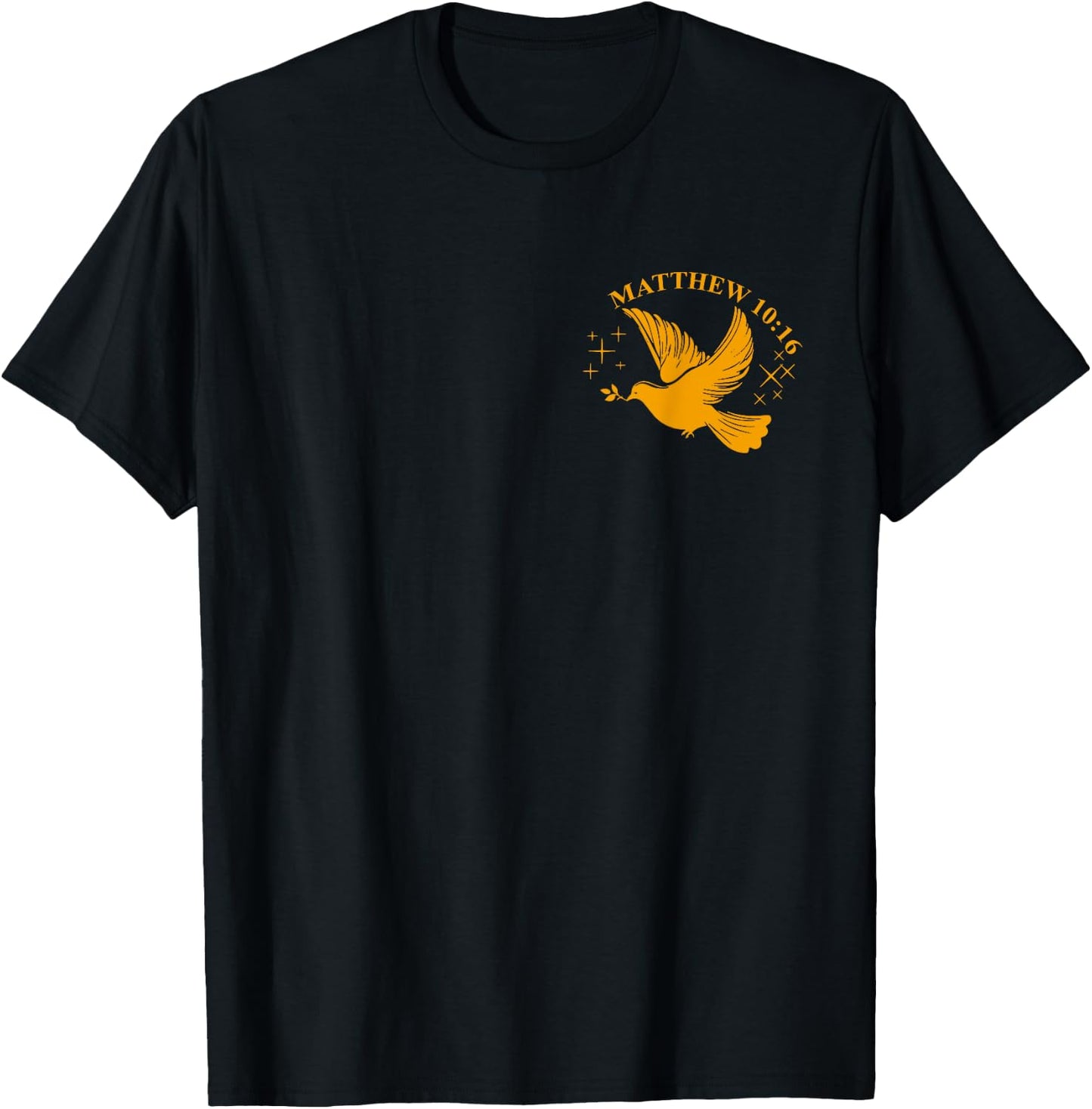 Wise As A Serpent, Harmless Matthew 10:16 (On Pocket & Back) T-Shirt - T-Shirt | Black