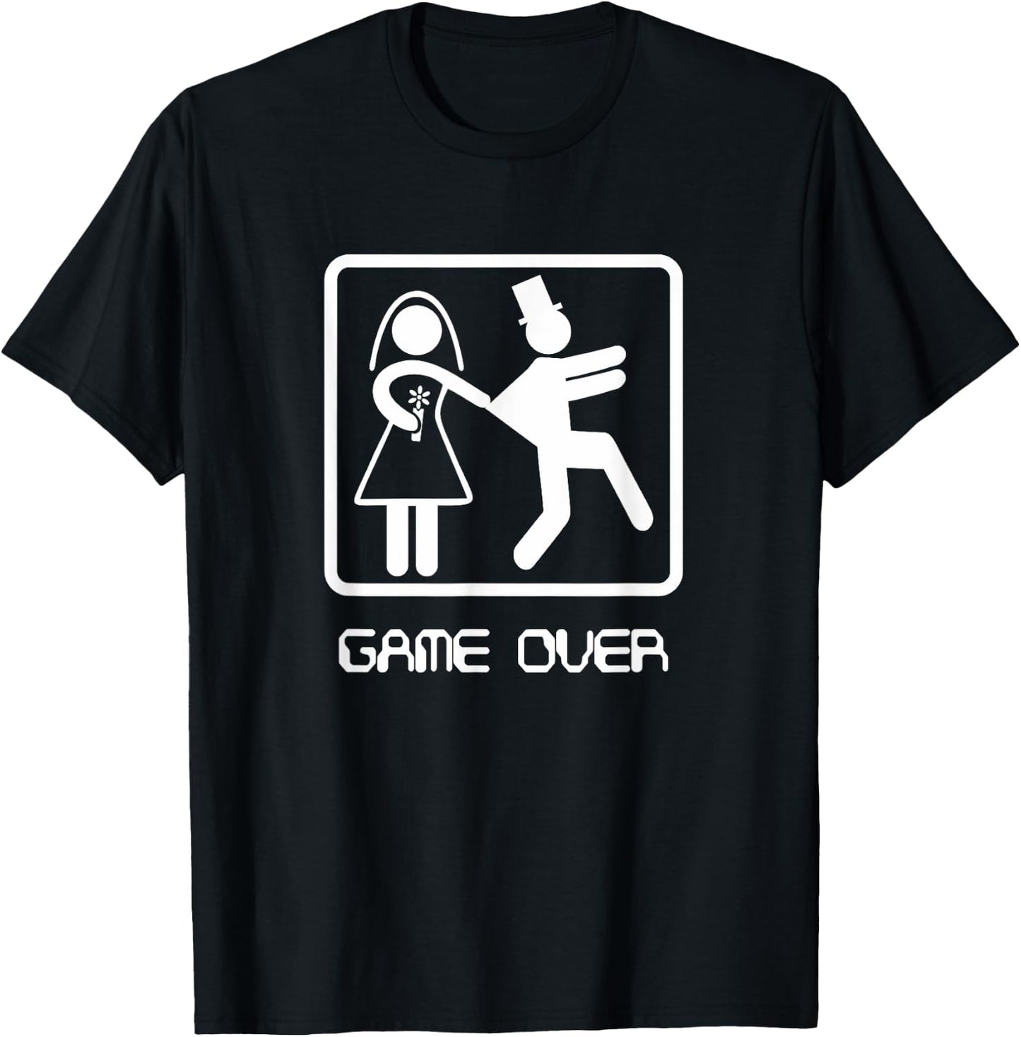 Game Over Stag Party - Wedding Groom Tea T-Shirt - T-Shirt | Black
