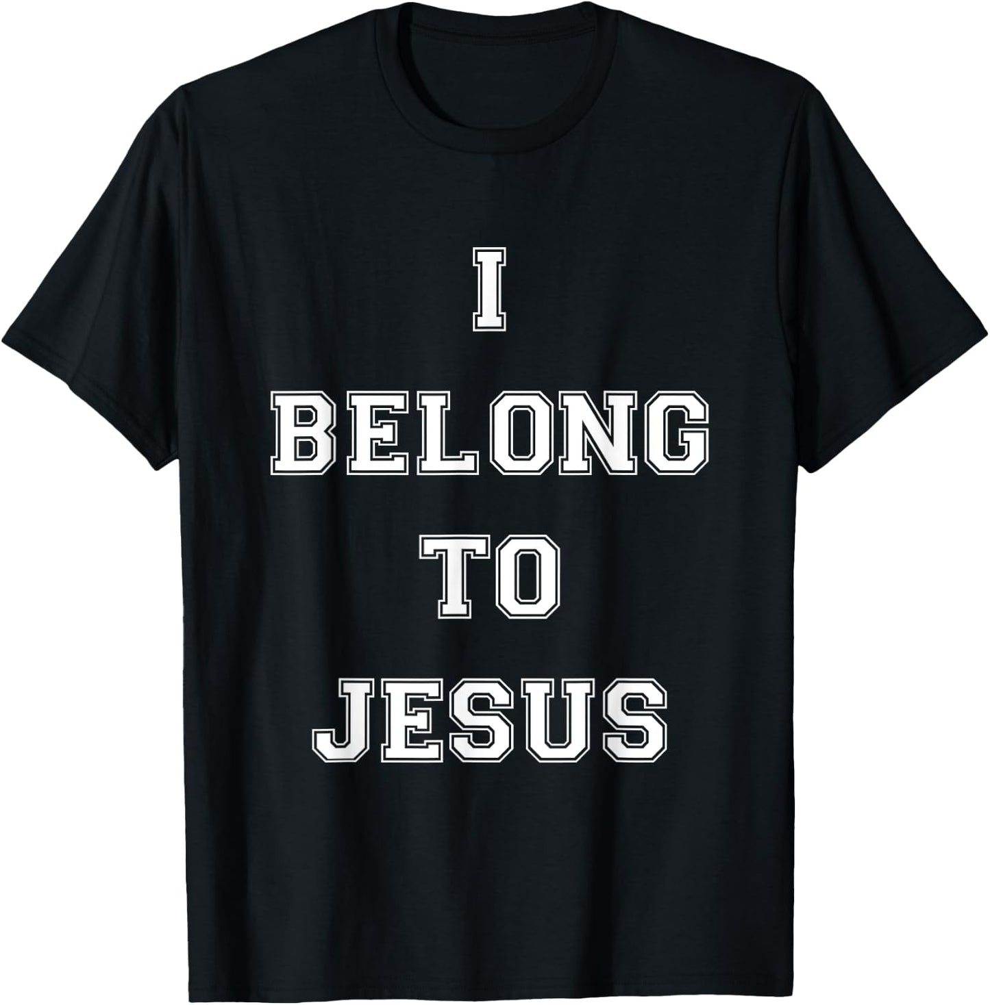 I Belong To Jesus Christian Gym Apparel Christian Dad T-Shirt - T-Shirt | Black