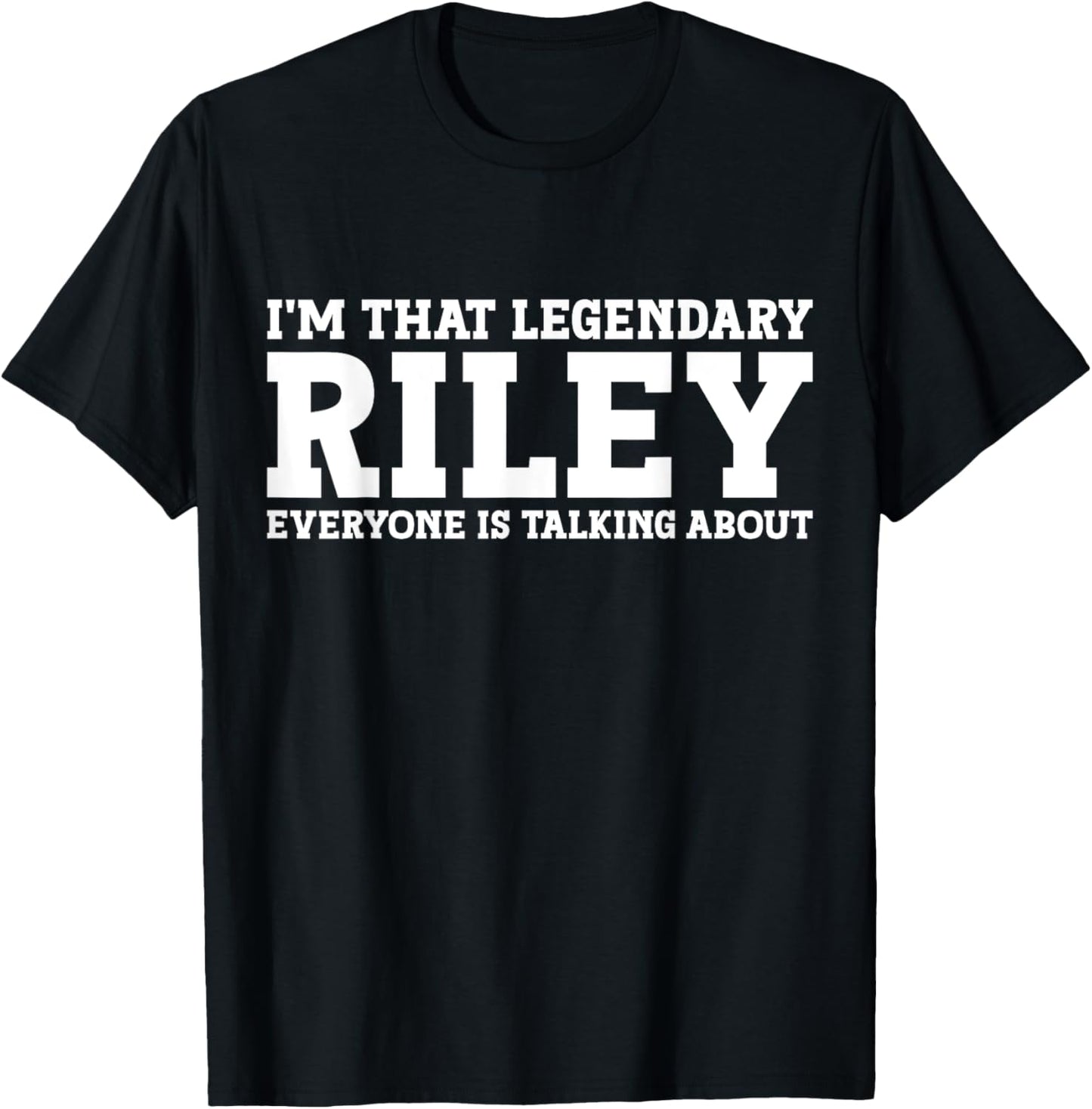 Riley Surname Funny Team Family Last Name Riley T-Shirt - T-Shirt | Black
