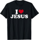 I Love Jesus I Heart Jesus T-Shirt - T-Shirt | Black