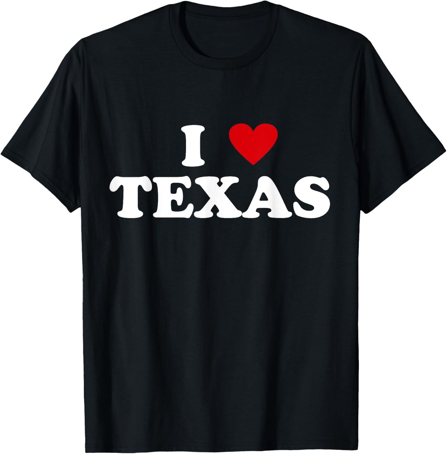 USA I Heart State - I Love Texas T-Shirt - T-Shirt | Black
