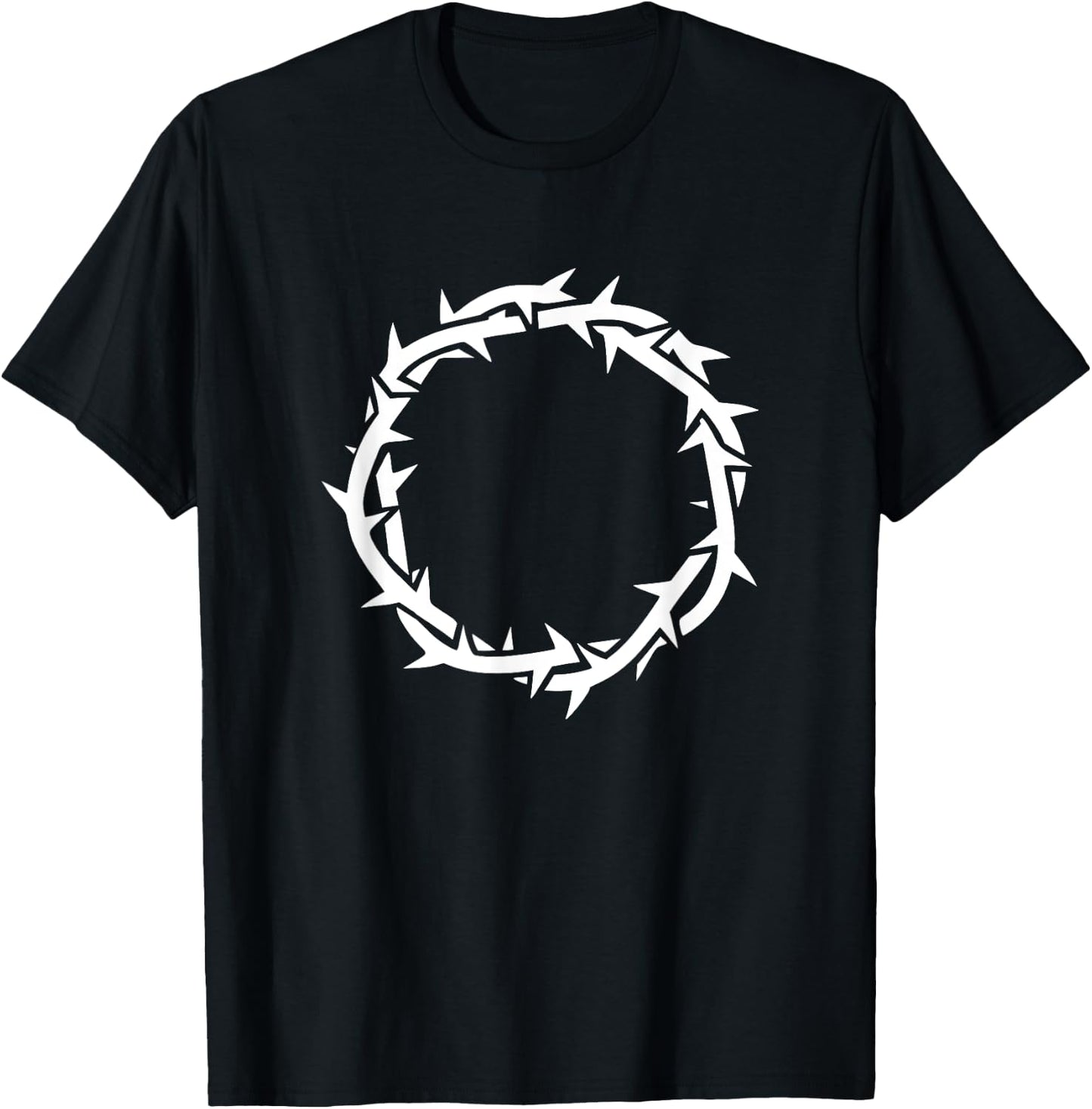 Jesus Crown of Thorns. Christian faith devotional T-Shirt - T-Shirt | Black