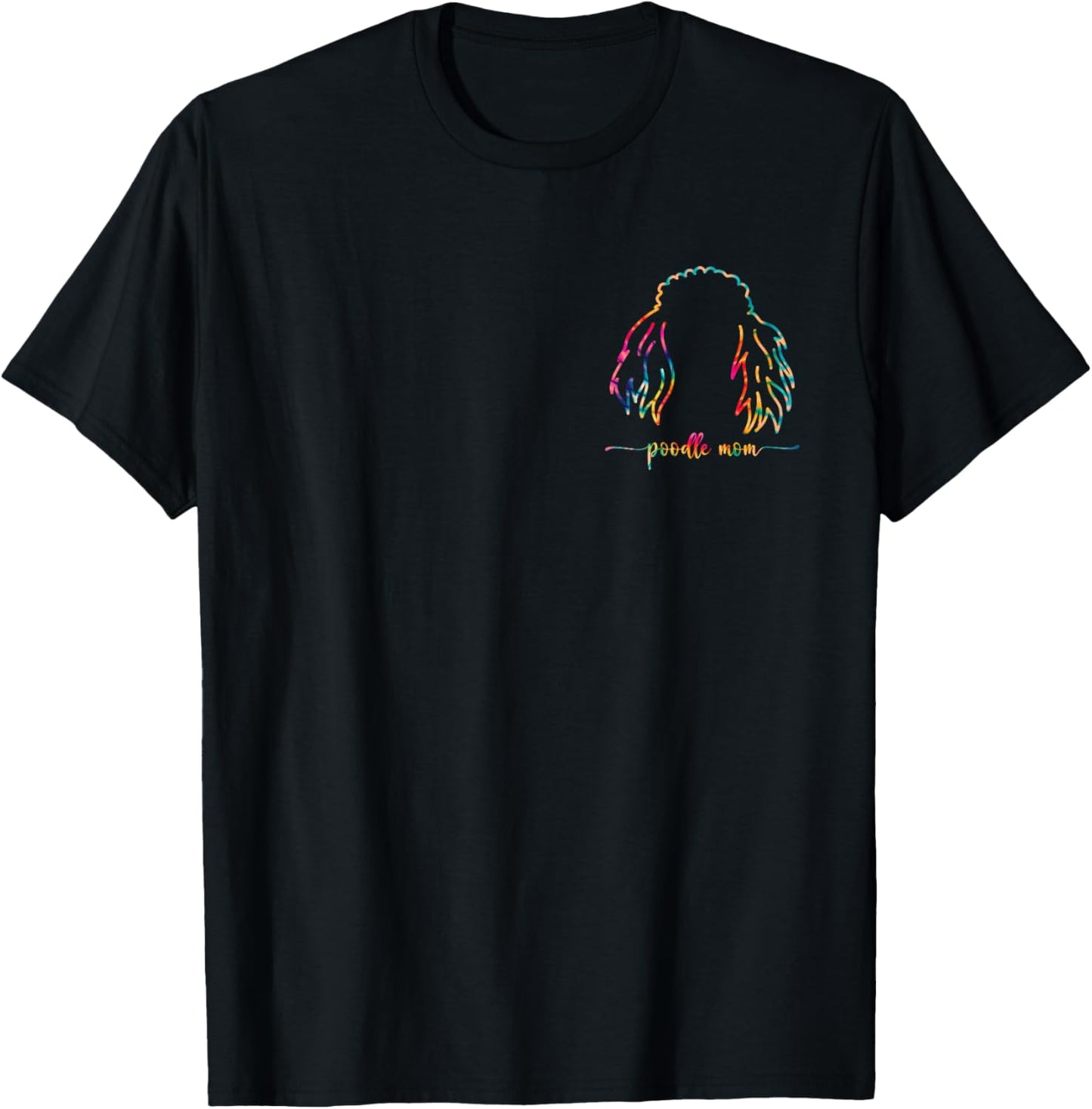Poodle Mom Dog Lover Dog Breed Ear Pets Mama Mothers Day Men Women Kids T-Shirt - T-Shirt | Black