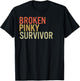 Broken Pinky Survivor Recovery Awareness Support Warrior T-Shirt - T-Shirt | Black
