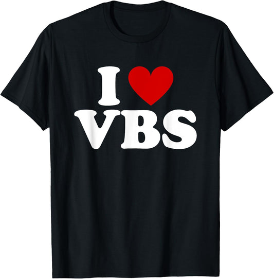 VBS I love Vacation Bible School Christian VBS Church Jesus T-Shirt - T-Shirt | Black