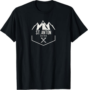 St. Anton Austria T-Shirt - T-Shirt | Black