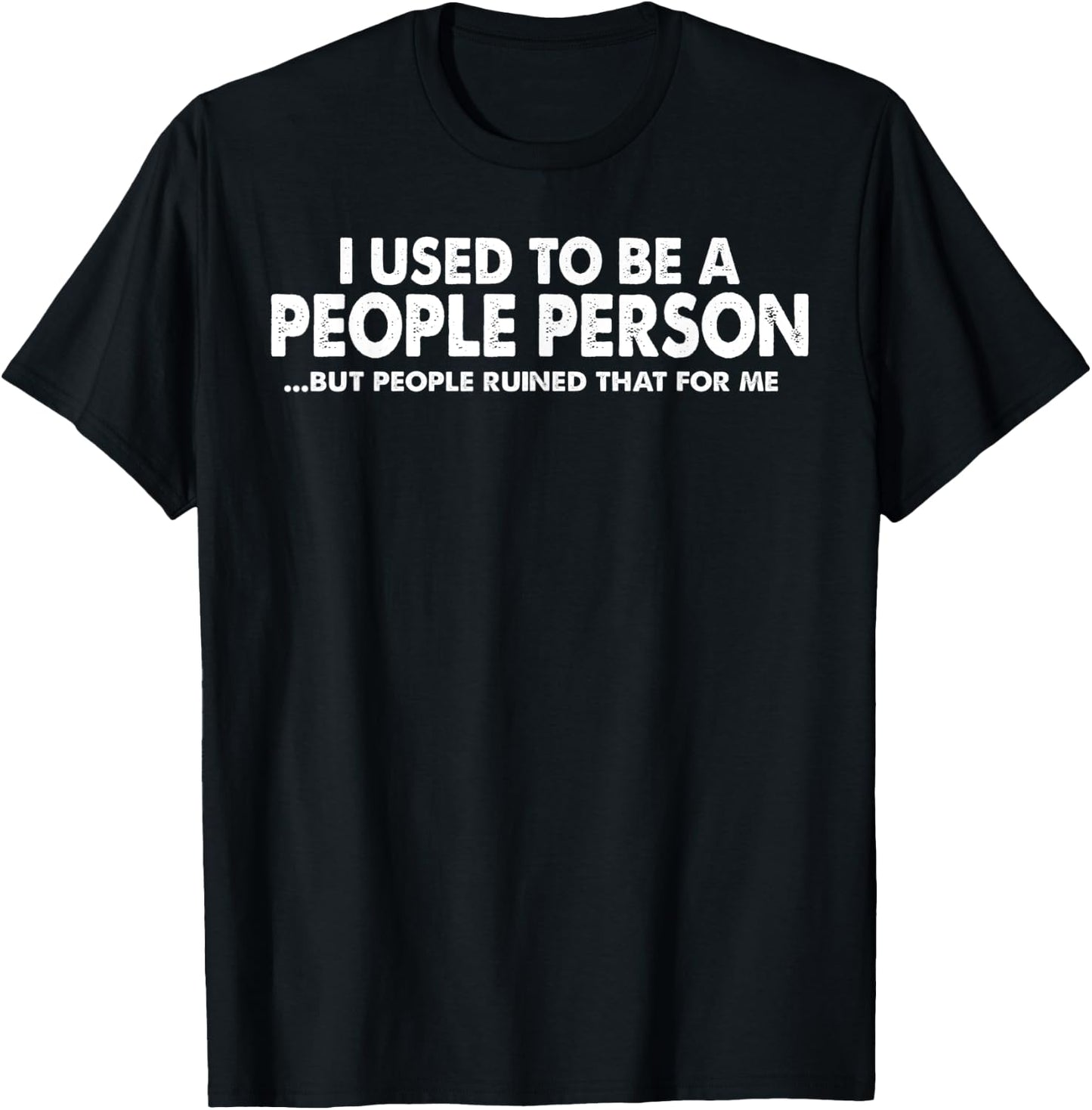 Funny - Not A People Person T-Shirt - T-Shirt | Black