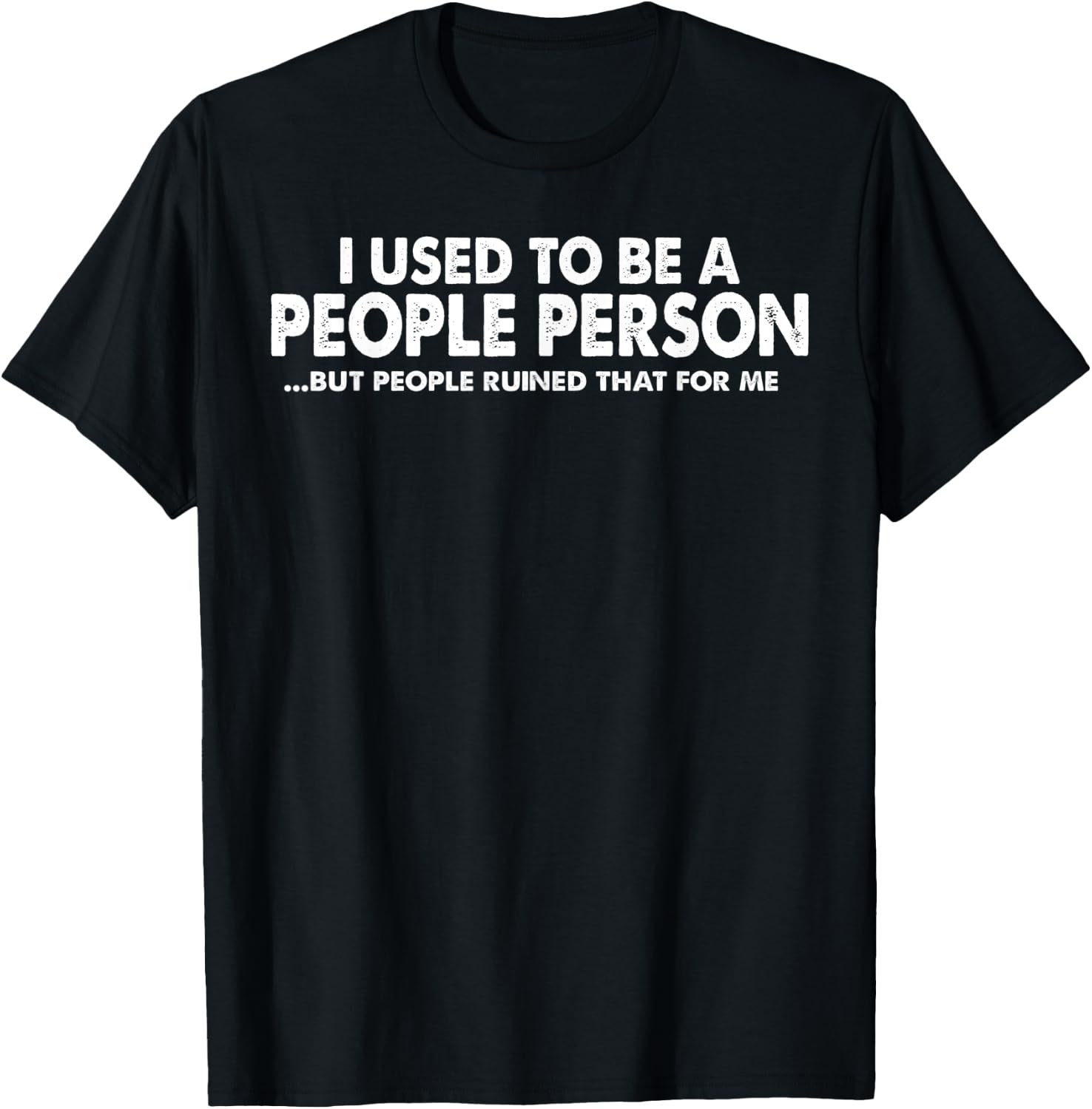 Funny - Not A People Person T-Shirt - T-Shirt | Black