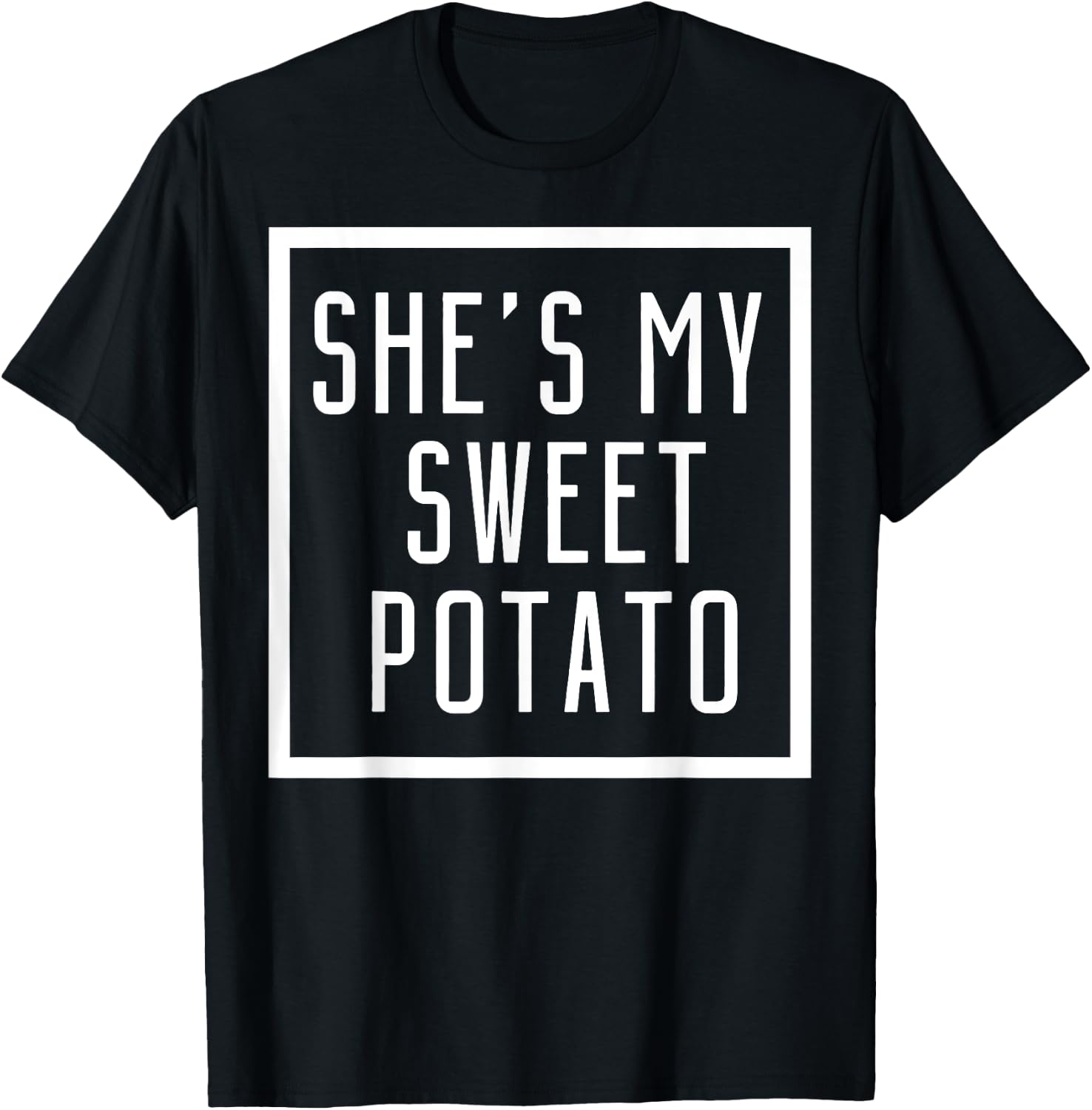 She's My Sweet Potato I Yam Set Couples Matching T-Shirt - T-Shirt | Black
