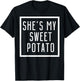 She's My Sweet Potato I Yam Set Couples Matching T-Shirt - T-Shirt | Black