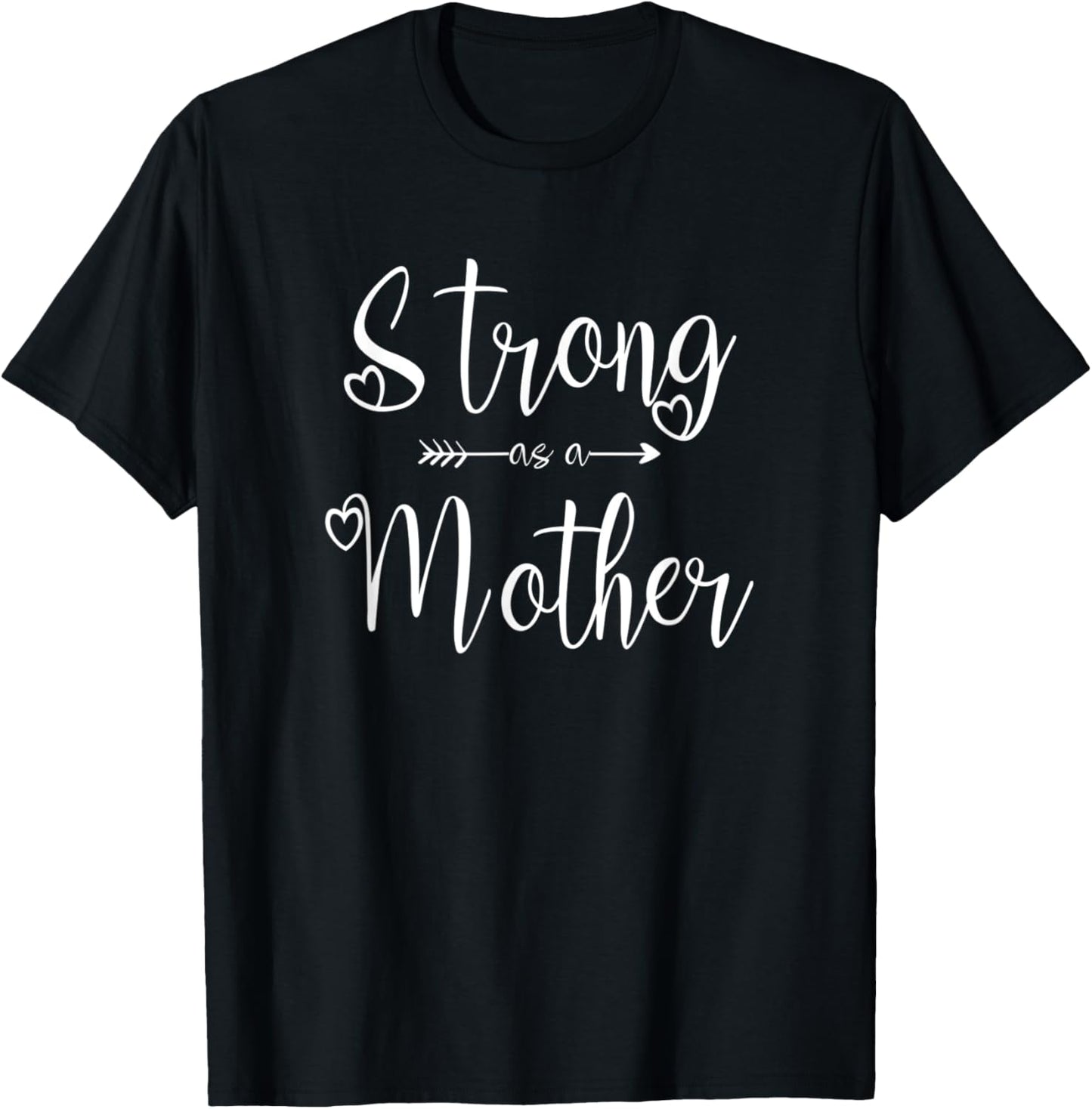 Strong as a Mother for Tough Mom I Weightlifting Mom T-Shirt - T-Shirt | Black