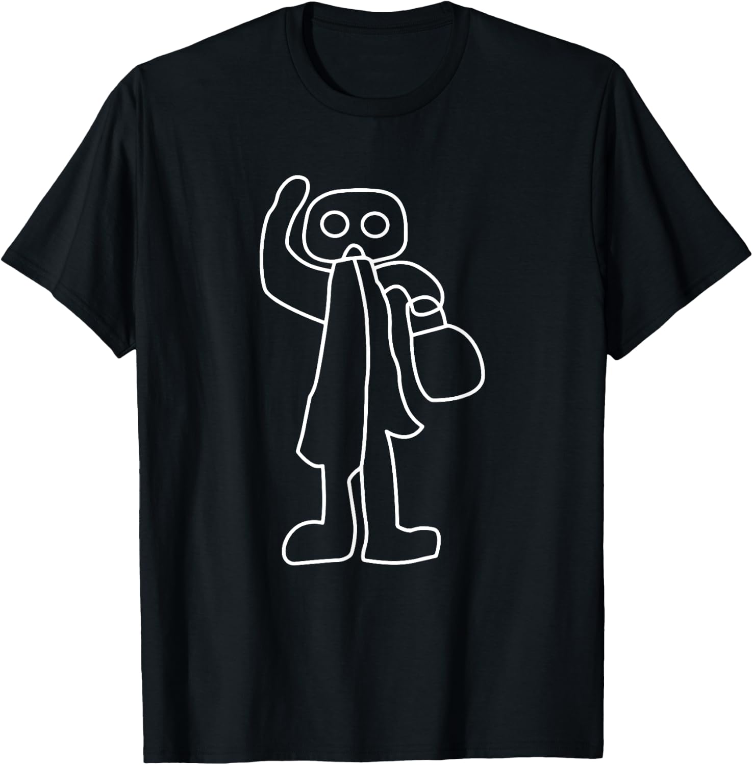 Nazca Lines - Retro Peruvian Geoglyphs - Humanoid T-Shirt - T-Shirt | Black