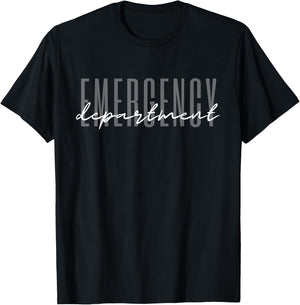 Emergency Department Emergency Room Healthcare Nursing T-Shirt - T-Shirt | Black