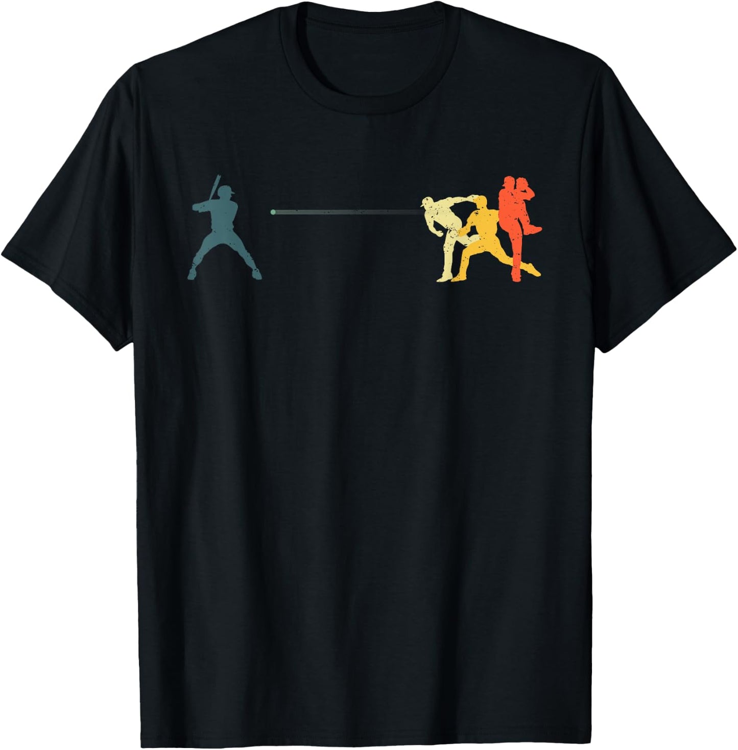 Cool Baseball Art Women Baseball Player Sport Lovers T-Shirt - T-Shirt | Black