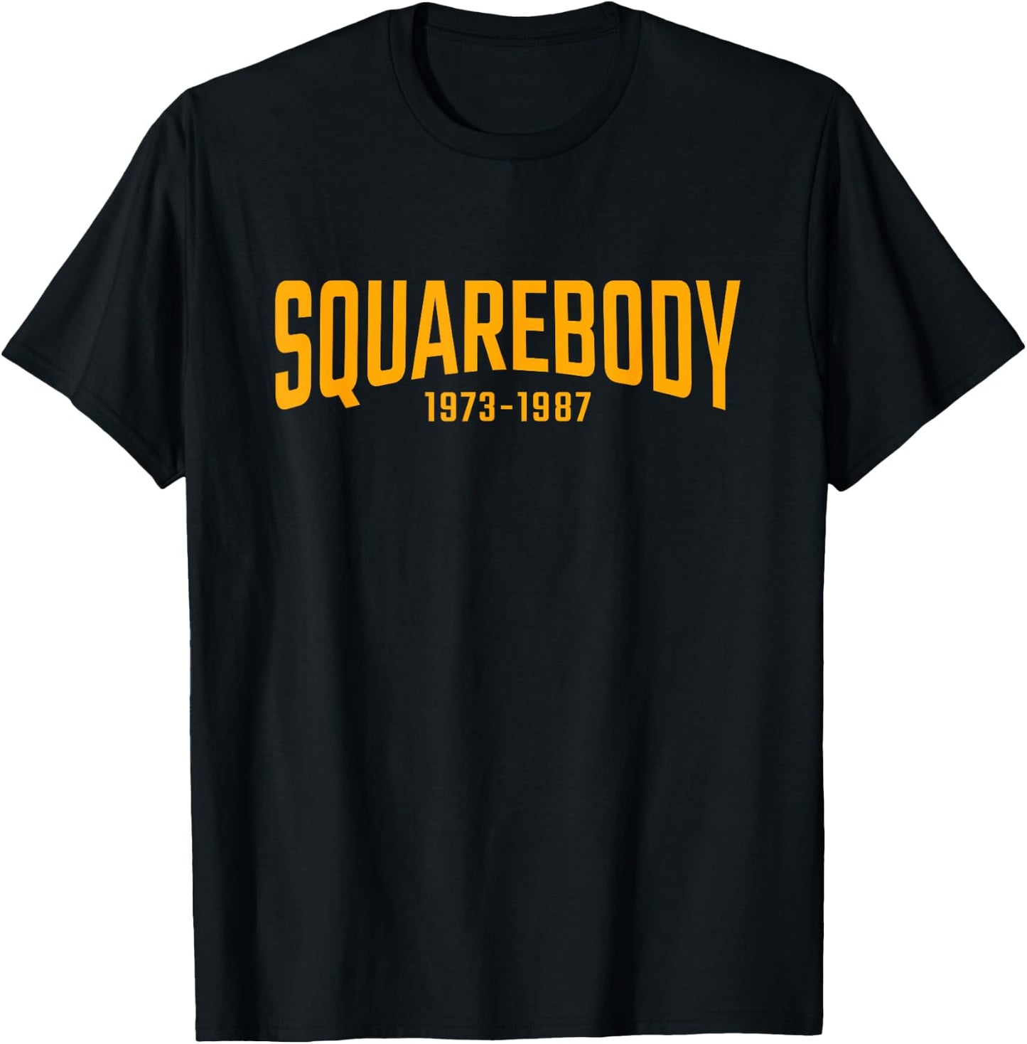 Vintage American Square Body Truck Dropped Pickup Trucks T-Shirt - T-Shirt | Black