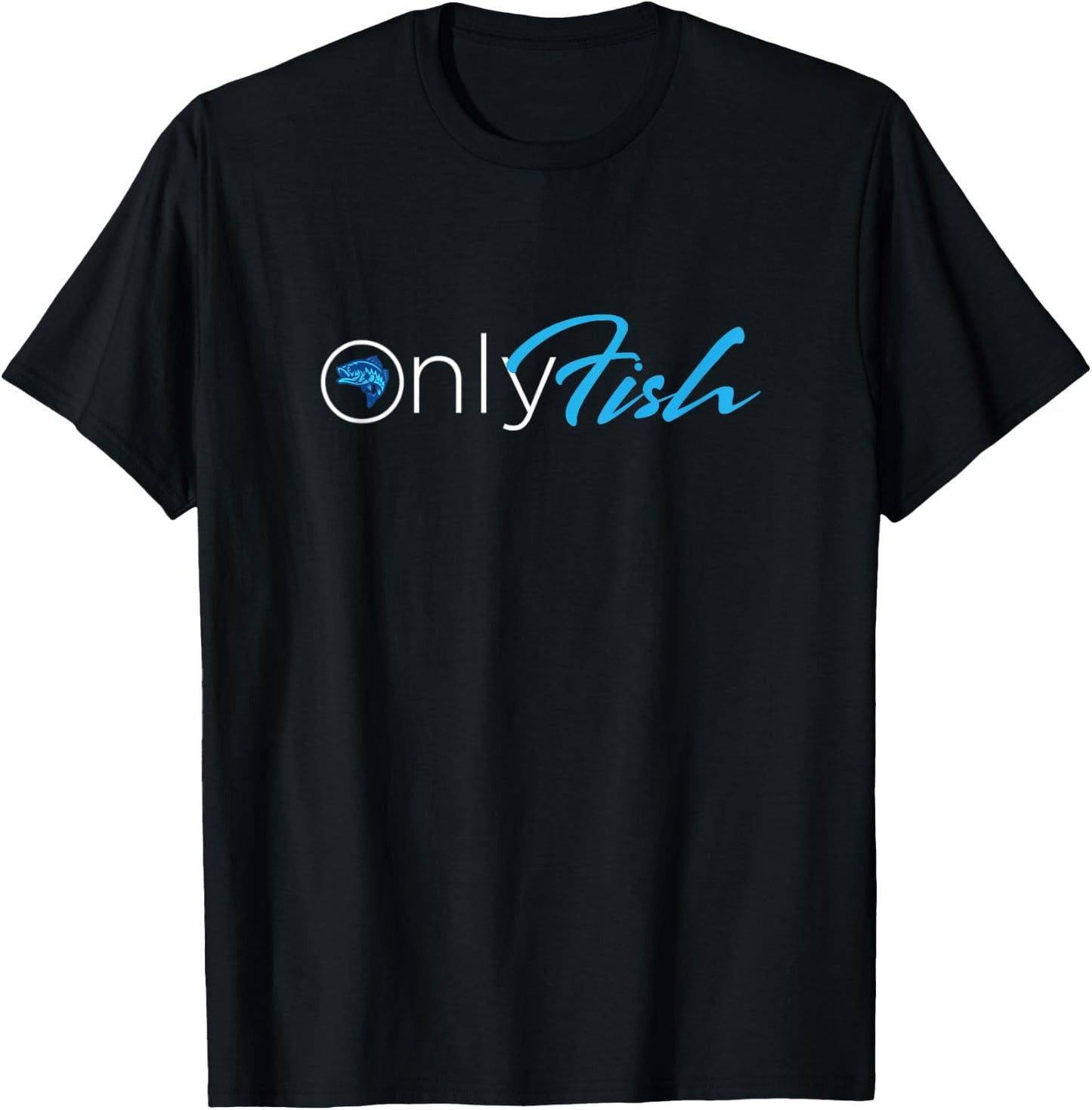 Onlyfish fishing , bass fish T-Shirt - T-Shirt | Black