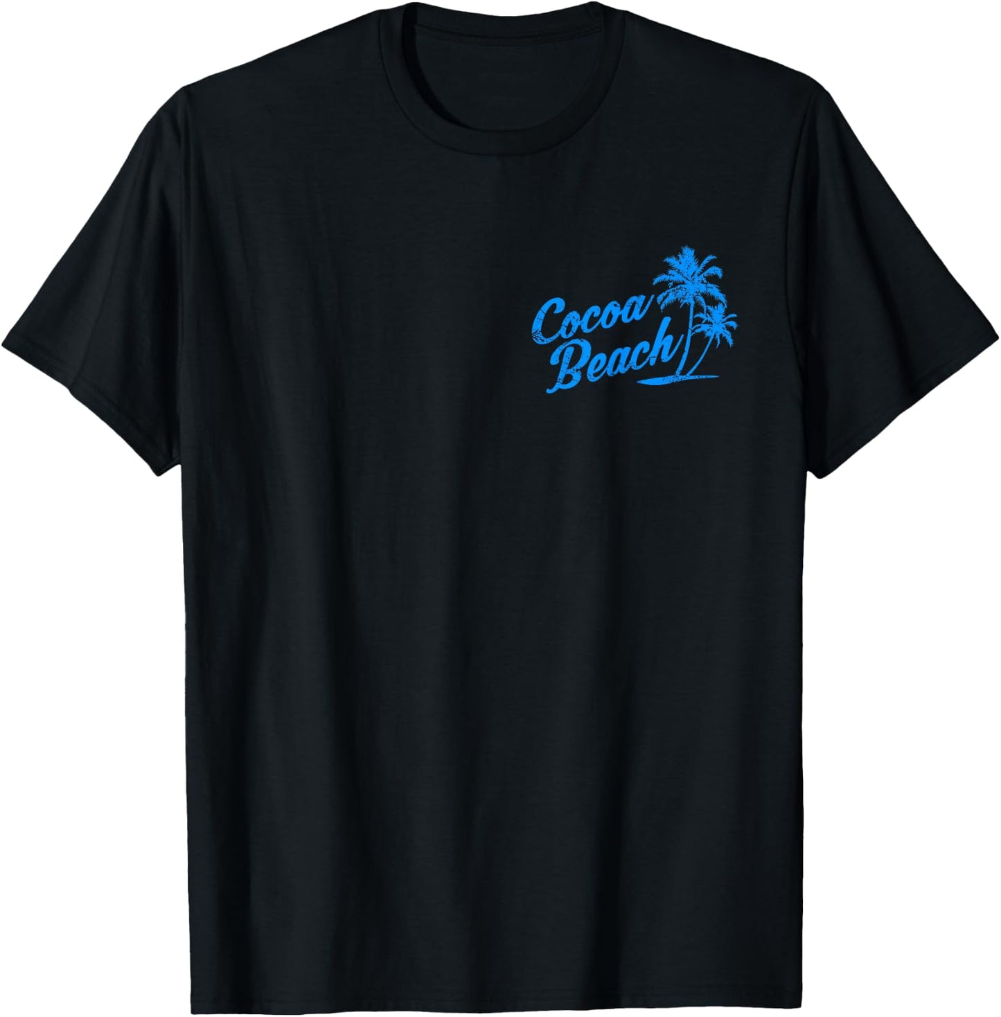 Cocoa Beach Florida Vintage Retro Distressed Design Souvenir Women Girls Kids T-Shirt - T-Shirt | Black