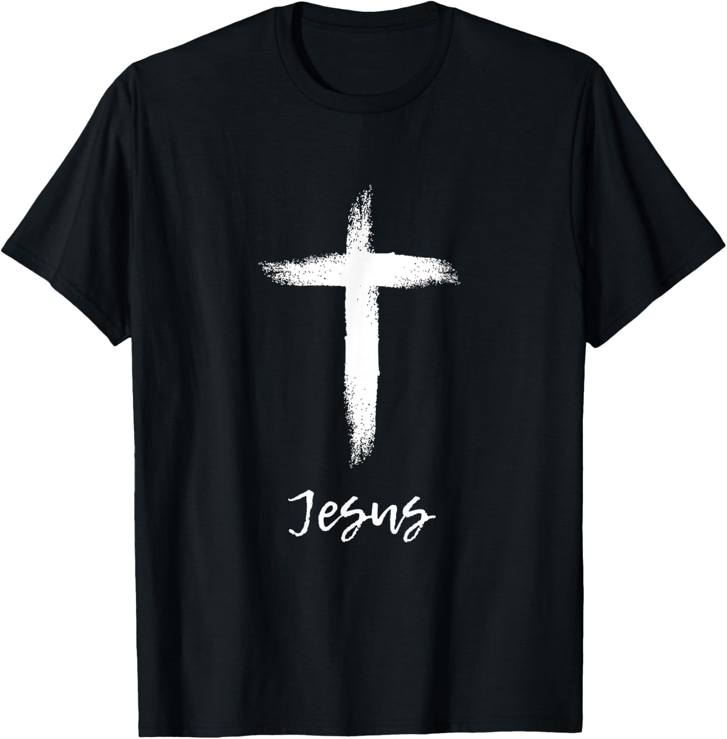 Jesus Christ Crucifixion Religious Cross Symbol Crucifix T-Shirt - T-Shirt | Black