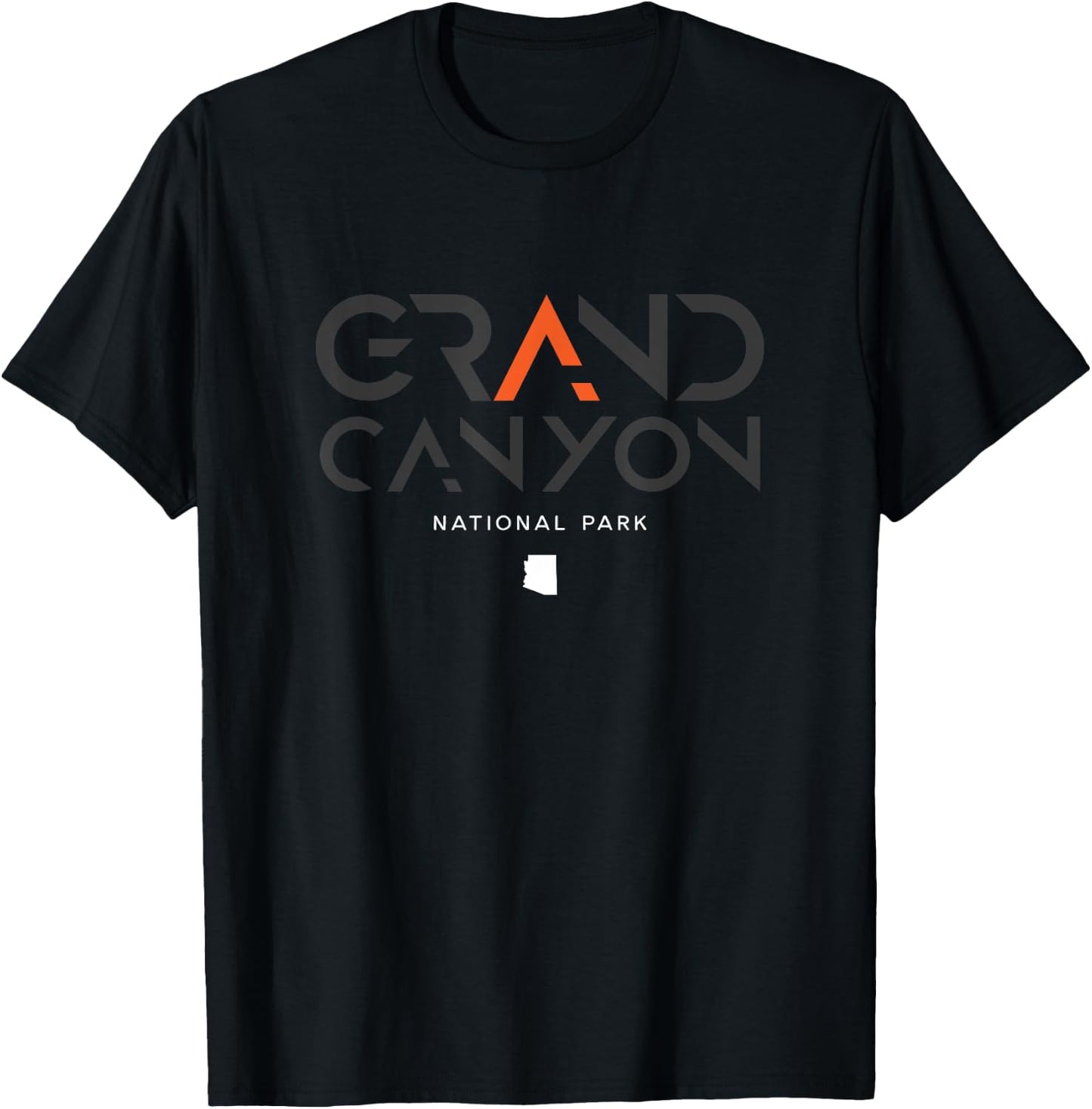 Grand Canyon National Park Arizona Tonal Retro Vintage T-Shirt - T-Shirt | Black