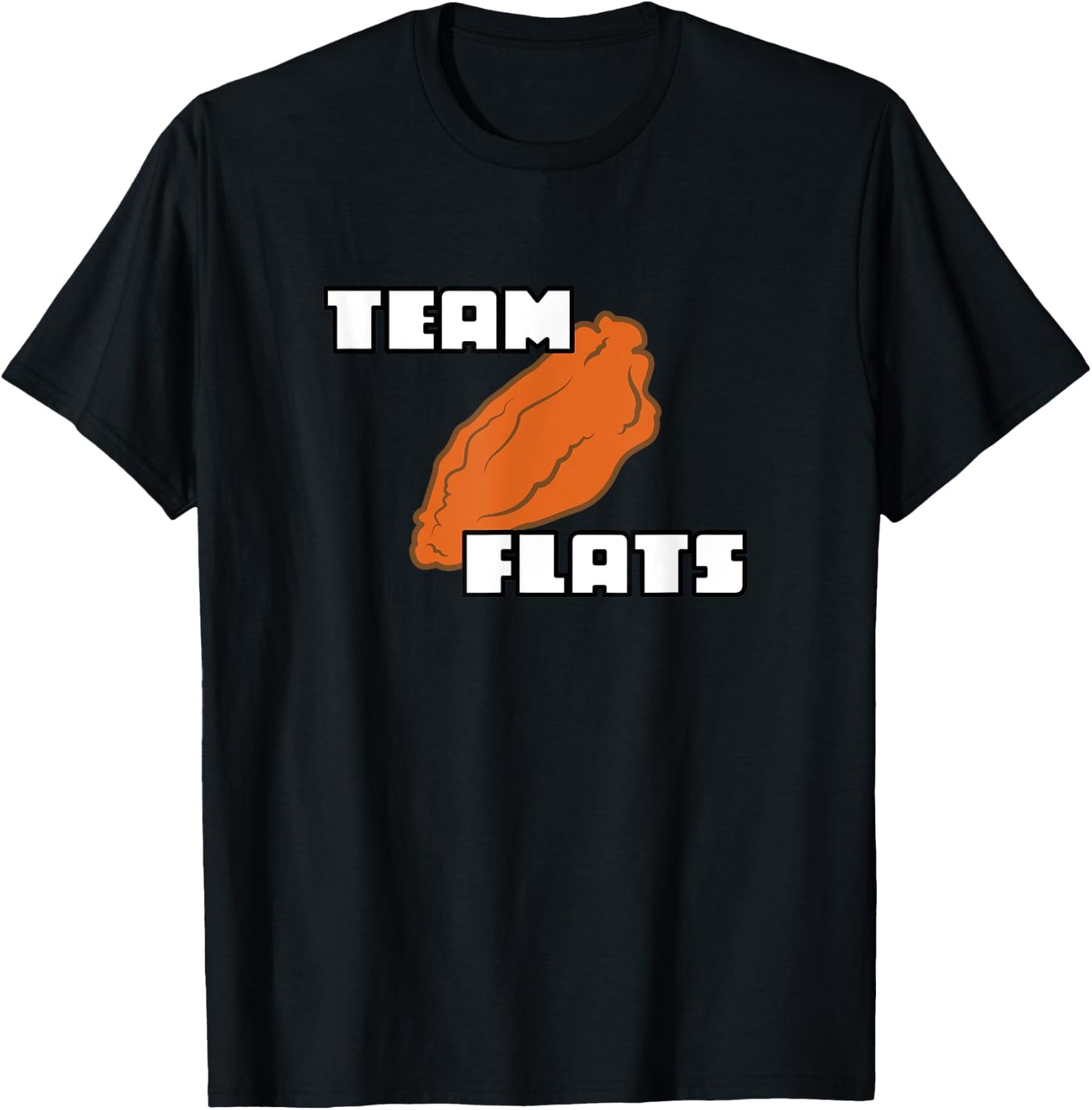Buffalo Chicken Wing Team Flats and Drums T-Shirt - T-Shirt | Black