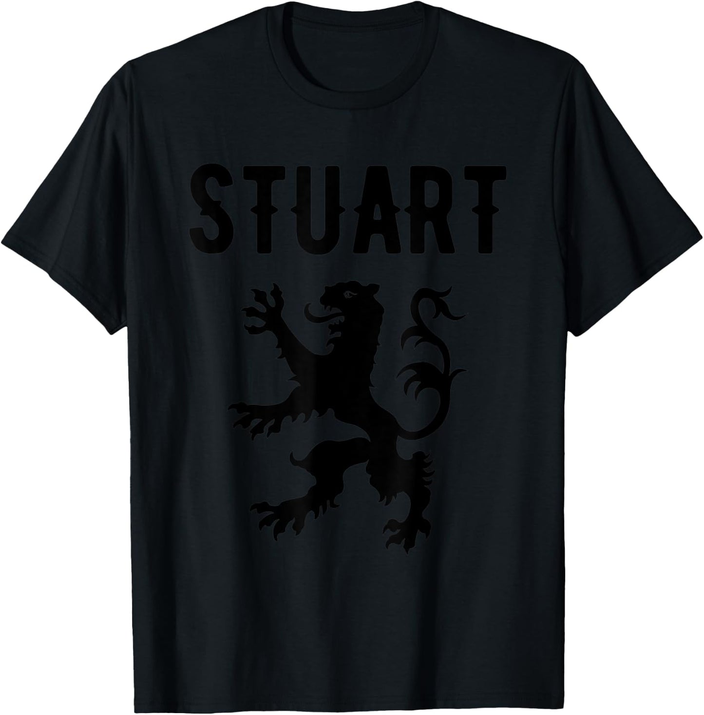 Stuart Clan Scottish Family Name Scotland Heraldry T-Shirt - T-Shirt | Black