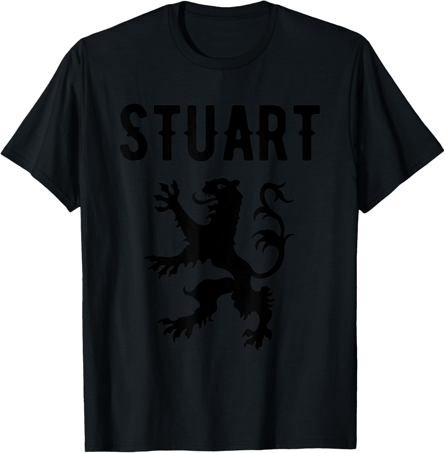 Stuart Clan Scottish Family Name Scotland Heraldry T-Shirt - T-Shirt | Black