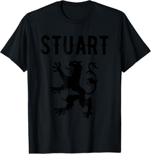 Stuart Clan Scottish Family Name Scotland Heraldry T-Shirt - T-Shirt | Black
