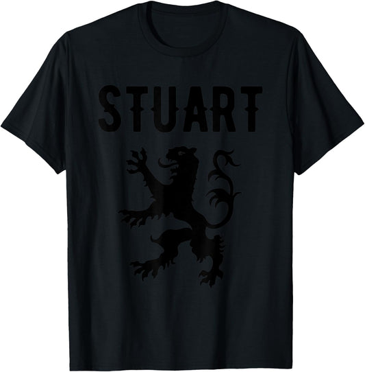 Stuart Clan Scottish Family Name Scotland Heraldry T-Shirt - T-Shirt | Black