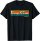 Vintage Sunset Stripes Camp Verde, Texas T-Shirt - T-Shirt | Black